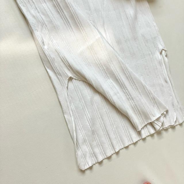 ◆シールームリン◆綿100%◆リブマキシワンピース◆白◆ストレッチ◆白◆半袖◆S < 女性ファッション  ◆シールームリン◆綿100%◆リブマキシワンピース◆白◆ストレッチ◆白◆半袖◆S < 女性ファッションの