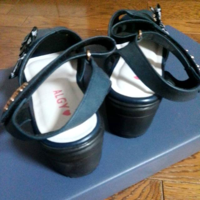 ○ ALGY 23.0cm 新品 ブルー サンダル < ブランド ○ ALGY 23.0cm 新品 ブルー サンダル < ブランドの