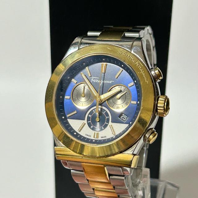 美品 Salvatore Ferragamo フェラガモ メンズ 腕時計 QZ FFM110016 動作確認済み < ブランド  美品 Salvatore Ferragamo フェラガモ メンズ 腕時計 QZ FFM110016 動作確認済み < ブランドの