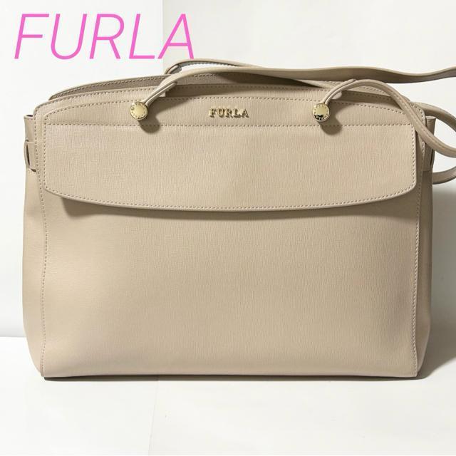 FURLA �t���� �X�e�� ���U�[ �n���h�o�b�O �g�[�g�o�b�O �V�����_�[ ���|�����΂� �r�W�l�X ���f�B�[�X �x�[�W��  �� �u�����h�� 