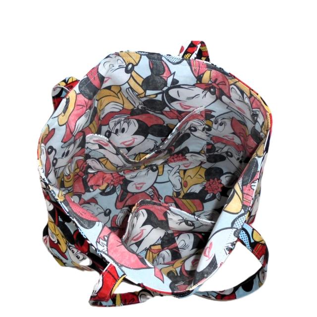 【L】【くったりタイプ】◆ディズニー ミッキー&ミニー コミックアート柄 ◆トートバッグ エコバッグ カラフル レトロ ポップ < 女性ファッション 【L】【くったりタイプ】◆ディズニー ミッキー&ミニー コミックアート柄 ◆トートバッグ エコバッグ カラフル レトロ ポップ < 女性ファッションの