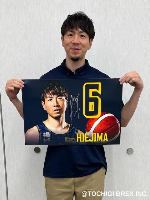 6 比江島 慎選手「BREX SHOP」掲出マグネットシート（直筆サイン入り