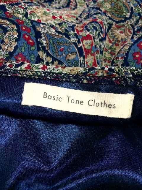 【美品】BASIC TONE CLOTHES◆上質ペイズリーチュニ < 女性ファッション  【美品】BASIC TONE CLOTHES◆上質ペイズリーチュニ < 女性ファッションの