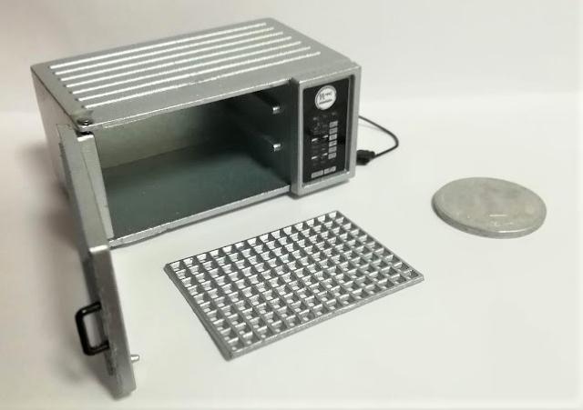 ミニチュア★電子レンジ★シルバー★ドールハウスに★ < おもちゃ  ミニチュア★電子レンジ★シルバー★ドールハウスに★ < おもちゃの