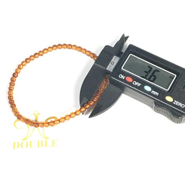 《No.005》高品質 オレンジガーネット 3.6mm珠 内径17cm < 女性アクセサリー/時計  《No.005》高品質 オレンジガーネット 3.6mm珠 内径17cm < 女性アクセサリー/時計の