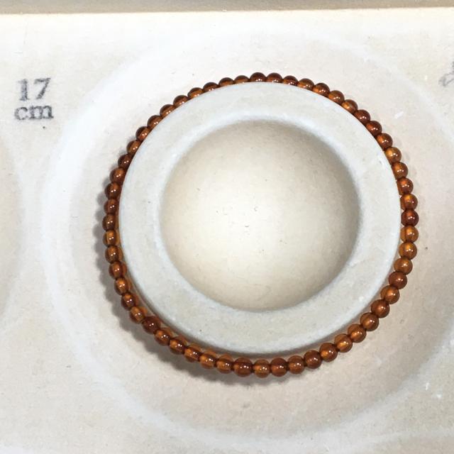 《No.005》高品質 オレンジガーネット 3.6mm珠 内径17cm < 女性アクセサリー/時計  《No.005》高品質 オレンジガーネット 3.6mm珠 内径17cm < 女性アクセサリー/時計の