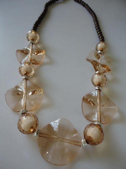 大人風 茶ベース ジャラジャラネックレス < 女性アクセサリー/時計 大人風 茶ベース ジャラジャラネックレス < 女性アクセサリー/時計の