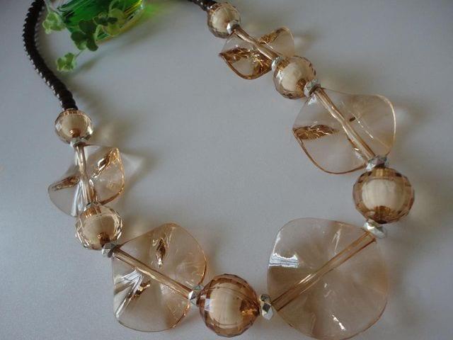 大人風 茶ベース ジャラジャラネックレス < 女性アクセサリー/時計 大人風 茶ベース ジャラジャラネックレス < 女性アクセサリー/時計の