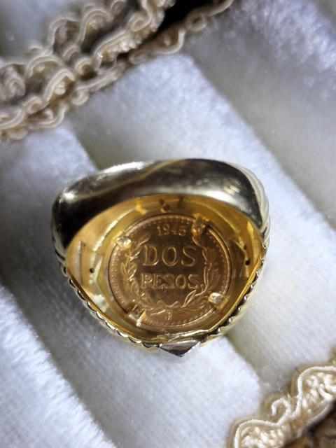 K18pt900コインリング < 女性アクセサリー/時計 K18pt900コインリング < 女性アクセサリー/時計の