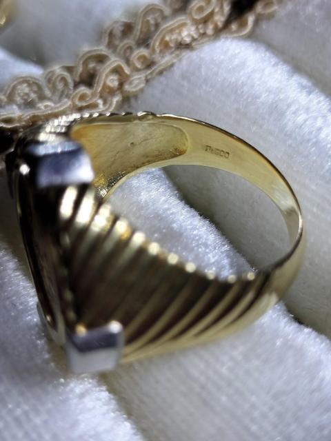 K18pt900コインリング < 女性アクセサリー/時計 K18pt900コインリング < 女性アクセサリー/時計の