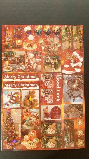 BChristmas★ キラキラ シールシート 3枚 < インテリア/ライフ BChristmas★ キラキラ シールシート 3枚 < インテリア/ライフの