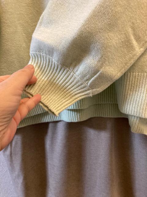 LL新品ラメグリーンVネックセーター < 女性ファッション LL新品ラメグリーンVネックセーター < 女性ファッションの