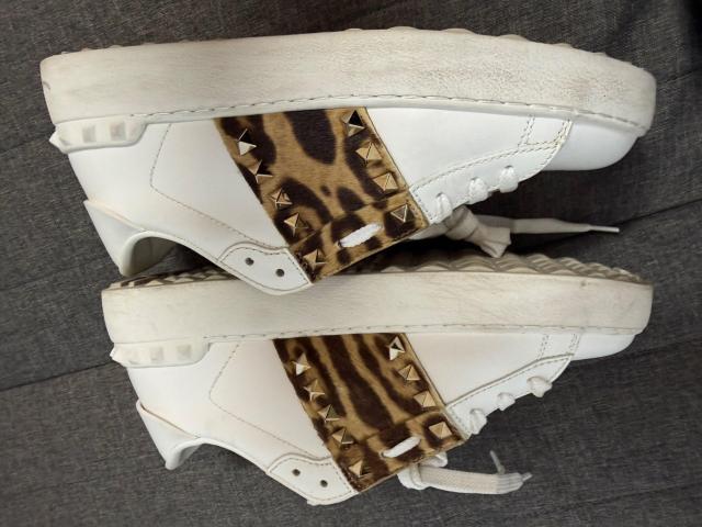 VALENTINO ���@�����e�B�m ���b�N�X�^�b�Y �A���^�C�g���h �X�j�[�J�[ �� ���I�p�[�h �T�C�Y38 �� �u�����h�� 