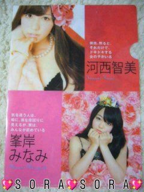 【AKB48・河西智美/峯岸みなみ】2011年カレンダー特典上質クリアファイル < タレントグッズ 【AKB48・河西智美/峯岸みなみ】2011年カレンダー特典上質クリアファイル < タレントグッズの