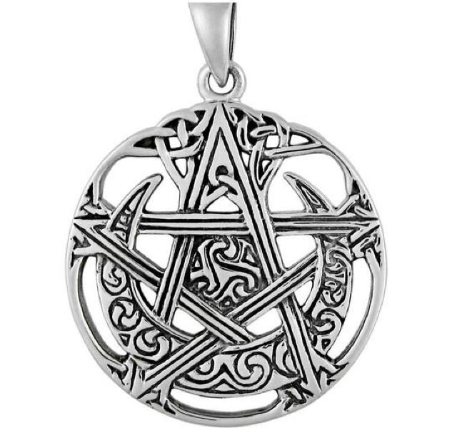 MM Sterling Silver Cut Out Moon Pentacle < 女性アクセサリー/時計  MM Sterling Silver Cut Out Moon Pentacle  < 女性アクセサリー/時計の