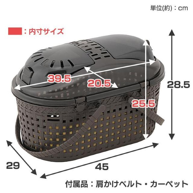 *中が見えて安心★ ペットキャリー 軽量 通気性 アイボリー 他カラー有 < ペット/手芸/園芸  *中が見えて安心★ ペットキャリー 軽量 通気性 アイボリー 他カラー有 < ペット/手芸/園芸の