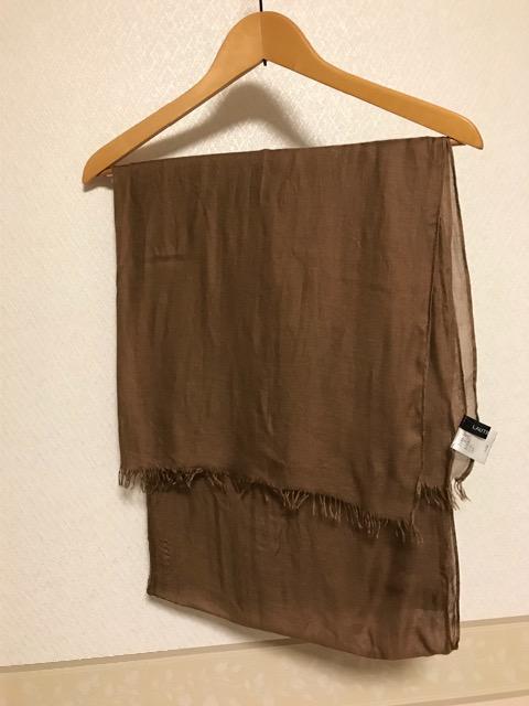 LAUTREAMONT シルク混  ストール 茶 < 女性ファッション  LAUTREAMONT シルク混  ストール 茶  < 女性ファッションの