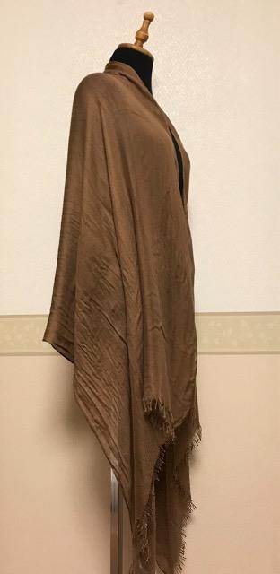 LAUTREAMONT シルク混  ストール 茶 < 女性ファッション  LAUTREAMONT シルク混  ストール 茶 < 女性ファッションの