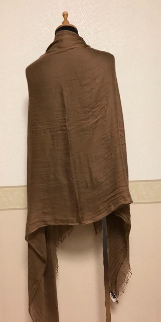 LAUTREAMONT シルク混  ストール 茶 < 女性ファッション  LAUTREAMONT シルク混  ストール 茶 < 女性ファッションの