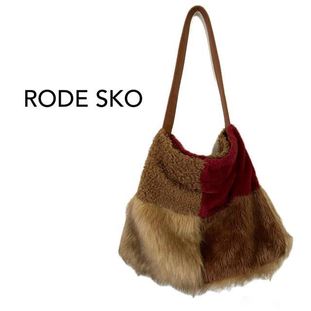 RODE SKO(ロデスコ) 大判 ファー トートバッグ < 女性ファッション RODE SKO(ロデスコ) 大判 ファー トートバッグ < 女性ファッションの