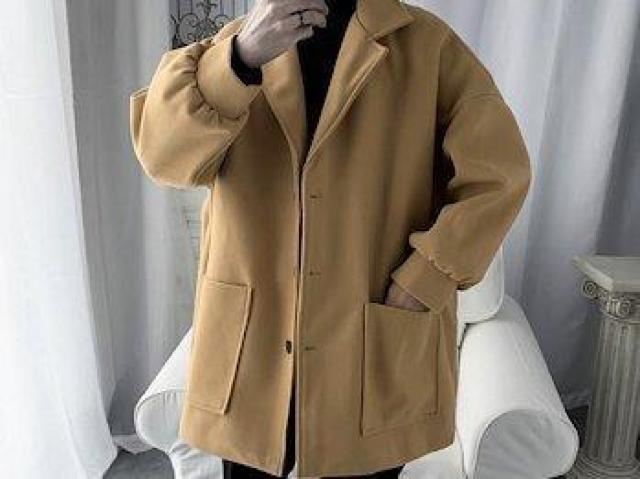 ビッグシルエット チェスターコート ロングコート Lサイズ < 男性ファッション ビッグシルエット チェスターコート ロングコート Lサイズ < 男性ファッションの