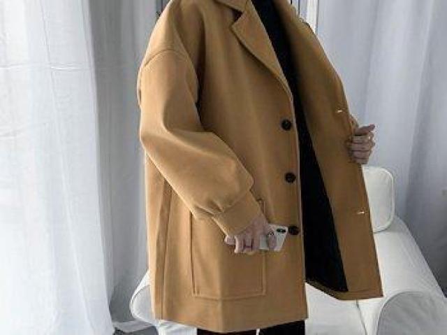 ビッグシルエット チェスターコート ロングコート Lサイズ < 男性ファッション ビッグシルエット チェスターコート ロングコート Lサイズ < 男性ファッションの