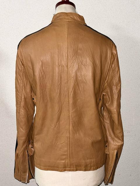 ROUGH&TOUGH 羊革 ラム レザー ジャケット レーサー ライダース M アメカジ ワーク ミリタリー バイカー ロック < 男性ファッション ROUGH&TOUGH 羊革 ラム レザー ジャケット レーサー ライダース M アメカジ ワーク ミリタリー バイカー ロック < 男性ファッションの