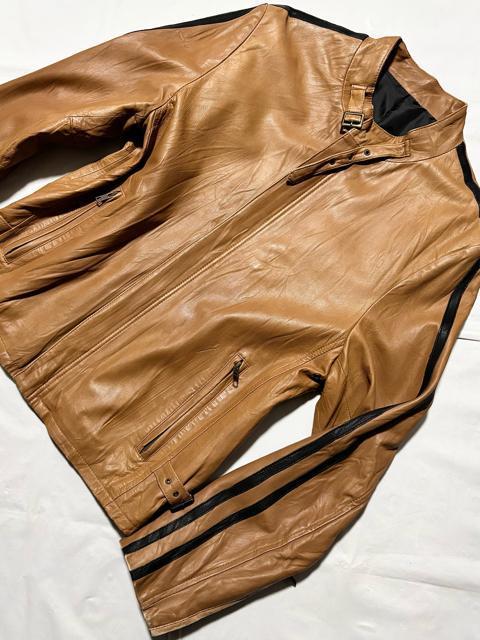 ROUGH&TOUGH 羊革 ラム レザー ジャケット レーサー ライダース M アメカジ ワーク ミリタリー バイカー ロック < 男性ファッション ROUGH&TOUGH 羊革 ラム レザー ジャケット レーサー ライダース M アメカジ ワーク ミリタリー バイカー ロック < 男性ファッションの