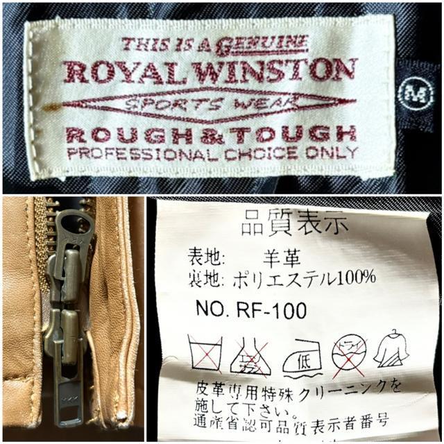 ROUGH&TOUGH 羊革 ラム レザー ジャケット レーサー ライダース M アメカジ ワーク ミリタリー バイカー ロック < 男性ファッション ROUGH&TOUGH 羊革 ラム レザー ジャケット レーサー ライダース M アメカジ ワーク ミリタリー バイカー ロック < 男性ファッションの