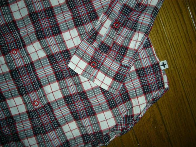 HEAD PORTER PLUS ヘッドポータープラス + ウエスタン チェックシャツ M 赤白系 長袖 薄手 < ブランド  HEAD PORTER PLUS ヘッドポータープラス + ウエスタン チェックシャツ M 赤白系 長袖 薄手 < ブランドの