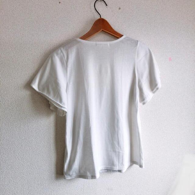 ◆AMERICAN HOLIC/アメリカンホリック◆袖ドレープレースT★ホワイトM*シンプルコーデ♪レース切替Tシャツ < 女性ファッション ◆AMERICAN HOLIC/アメリカンホリック◆袖ドレープレースT★ホワイトM*シンプルコーデ♪レース切替Tシャツ < 女性ファッションの