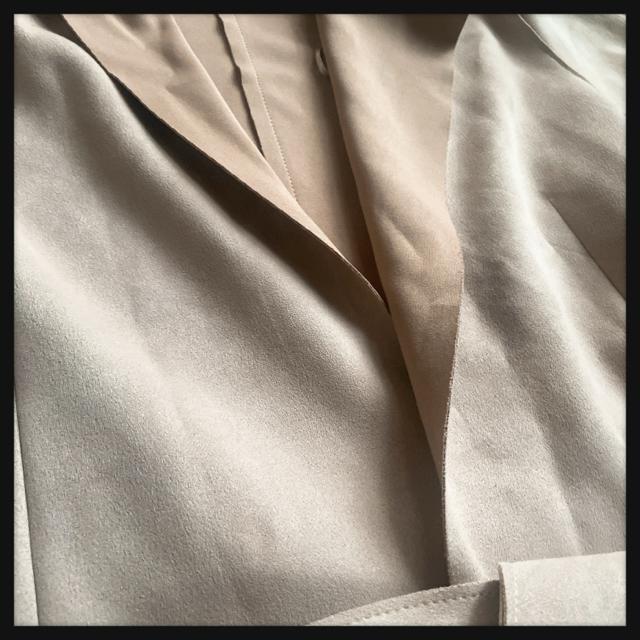 ZARA ザラ BASIC ベーシック フード付き スウェード風 ガウンコート モーブピンク くすみカラー 高級感??あり♪ < ブランド ZARA ザラ BASIC ベーシック フード付き スウェード風 ガウンコート モーブピンク くすみカラー 高級感??あり♪ < ブランドの