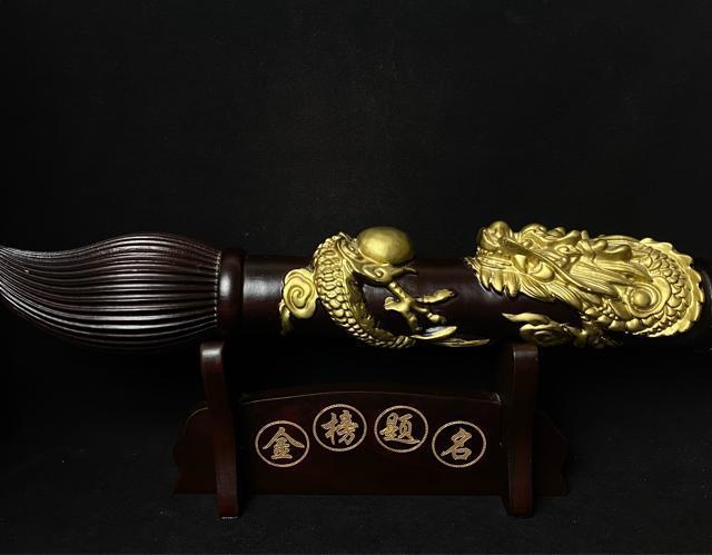 龍 彫刻 特大 黒檀木 筆 置物 縁起物 風水 開運 文房四宝 オブジェ 飾り 昇進 合格祈願 希少 豪華 龍神 飾り筆 < インテリア/ライフ 龍 彫刻 特大 黒檀木 筆 置物 縁起物 風水 開運 文房四宝 オブジェ 飾り 昇進 合格祈願 希少 豪華 龍神 飾り筆 < インテリア/ライフの
