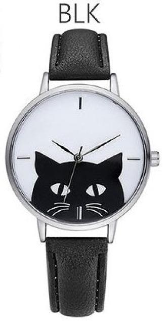 ★黒猫モノトーンシンプルレディース腕時計★BK < 女性アクセサリー/時計  ★黒猫モノトーンシンプルレディース腕時計★BK  < 女性アクセサリー/時計の