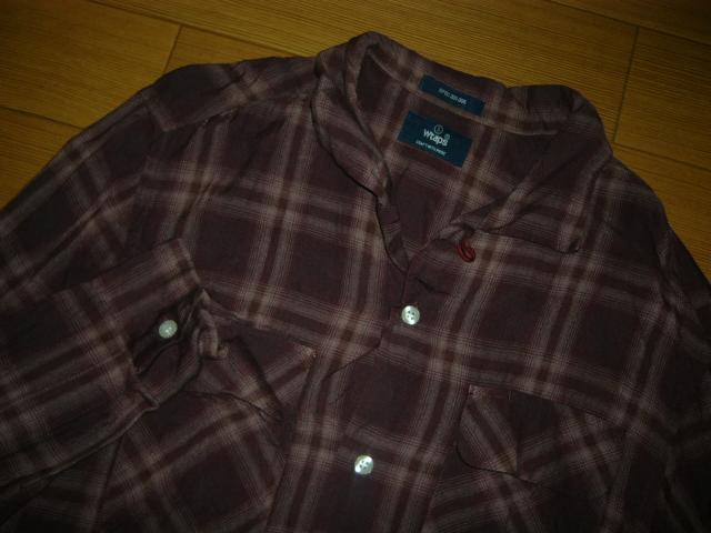 WTAPSダブルタップスVATOSチェックシャツS紫系レーヨン < ブランド  WTAPSダブルタップスVATOSチェックシャツS紫系レーヨン < ブランドの