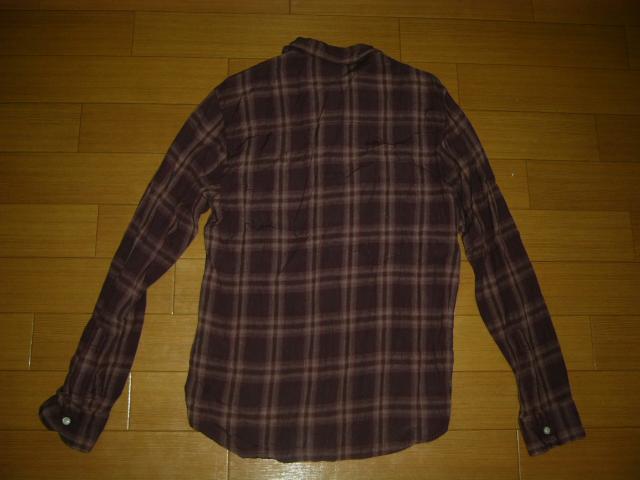 WTAPSダブルタップスVATOSチェックシャツS紫系レーヨン < ブランド  WTAPSダブルタップスVATOSチェックシャツS紫系レーヨン < ブランドの