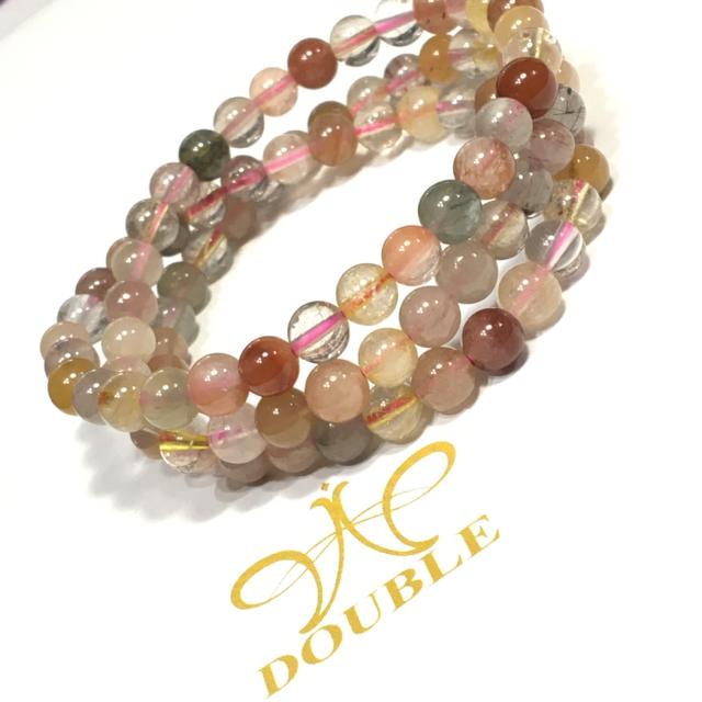 《No.003》送料込み 長さ56cm 3連 福禄寿MIXルチルクォーツ < 女性アクセサリー/時計  《No.003》送料込み 長さ56cm 3連 福禄寿MIXルチルクォーツ < 女性アクセサリー/時計の