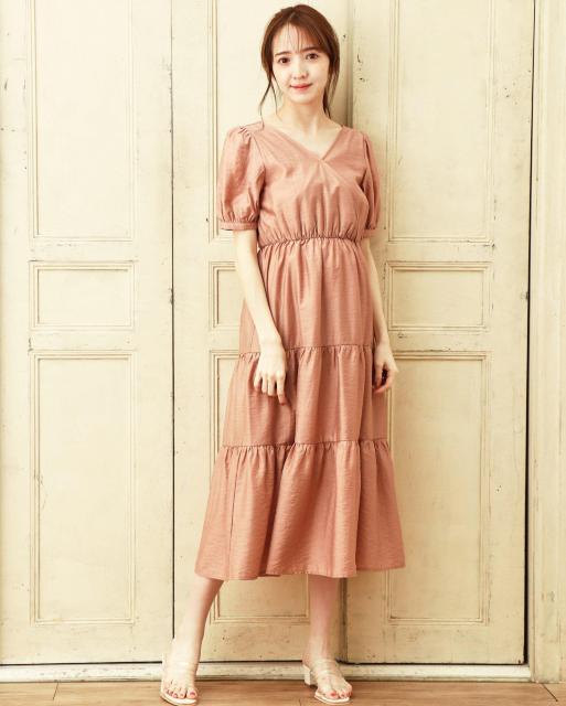 新品☆アラマンダ*BACKリボンティアードワンピ < ブランド 新品☆アラマンダ*BACKリボンティアードワンピ < ブランドの