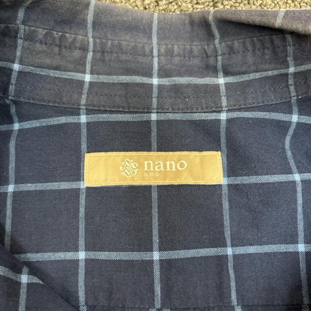 即決 nano&co チェックシャツ L < 男性ファッション  即決 nano&co チェックシャツ L < 男性ファッションの