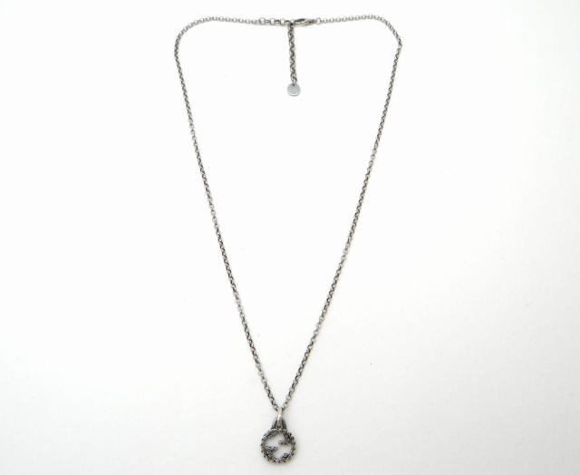 GUCCI グッチ インターロッキングG ペンダント ネックレス SV925 シルバー<USED>【送料無料】 < ブランド  GUCCI グッチ インターロッキングG ペンダント ネックレス SV925 シルバー<USED>【送料無料】 < ブランドの