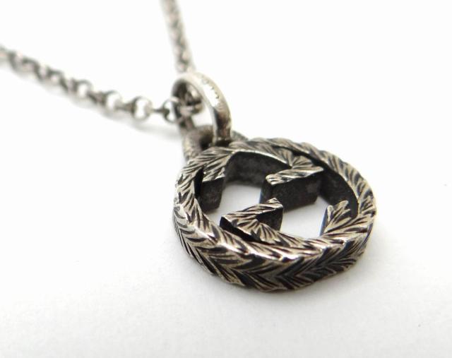 GUCCI グッチ インターロッキングG ペンダント ネックレス SV925 シルバー<USED>【送料無料】 < ブランド  GUCCI グッチ インターロッキングG ペンダント ネックレス SV925 シルバー<USED>【送料無料】 < ブランドの