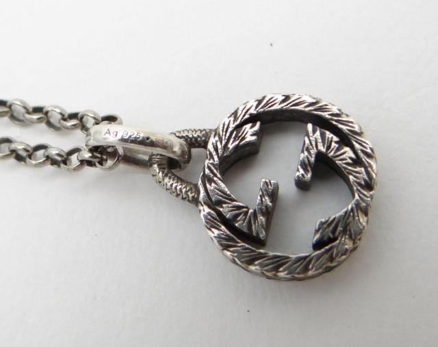 GUCCI グッチ インターロッキングG ペンダント ネックレス SV925 シルバー<USED>【送料無料】 < ブランド  GUCCI グッチ インターロッキングG ペンダント ネックレス SV925 シルバー<USED>【送料無料】 < ブランドの
