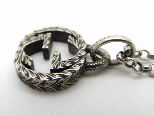 GUCCI グッチ インターロッキングG ペンダント ネックレス SV925 シルバー<USED>【送料無料】 < ブランド  GUCCI グッチ インターロッキングG ペンダント ネックレス SV925 シルバー<USED>【送料無料】 < ブランドの