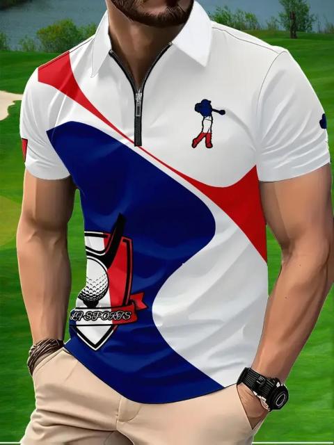 超お買い得1290円★メンズカラーゴルフシャツ、3Dプリント、夏用、スポーティー USAサイズL(日本サイズXXL相当) < レジャー/スポーツ  超お買い得1290円★メンズカラーゴルフシャツ、3Dプリント、夏用、スポーティー USAサイズL(日本サイズXXL相当) < レジャー/スポーツの