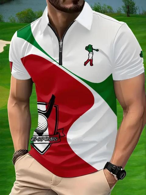 超お買い得1290円★メンズカラーゴルフシャツ、3Dプリント、夏用、スポーティー USAサイズL(日本サイズXXL相当) < レジャー/スポーツ  超お買い得1290円★メンズカラーゴルフシャツ、3Dプリント、夏用、スポーティー USAサイズL(日本サイズXXL相当) < レジャー/スポーツの