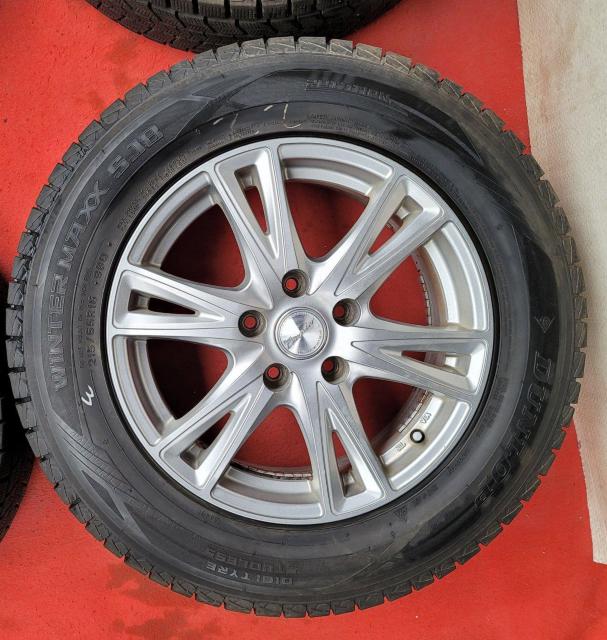 中古アルミホイールExceeder16インチ6.5J +38 pcd 114.3スタッドレスタイヤ付き4本セット215/65R16 < 自動車/バイク 中古アルミホイールExceeder16インチ6.5J +38 pcd 114.3スタッドレスタイヤ付き4本セット215/65R16 < 自動車/バイク