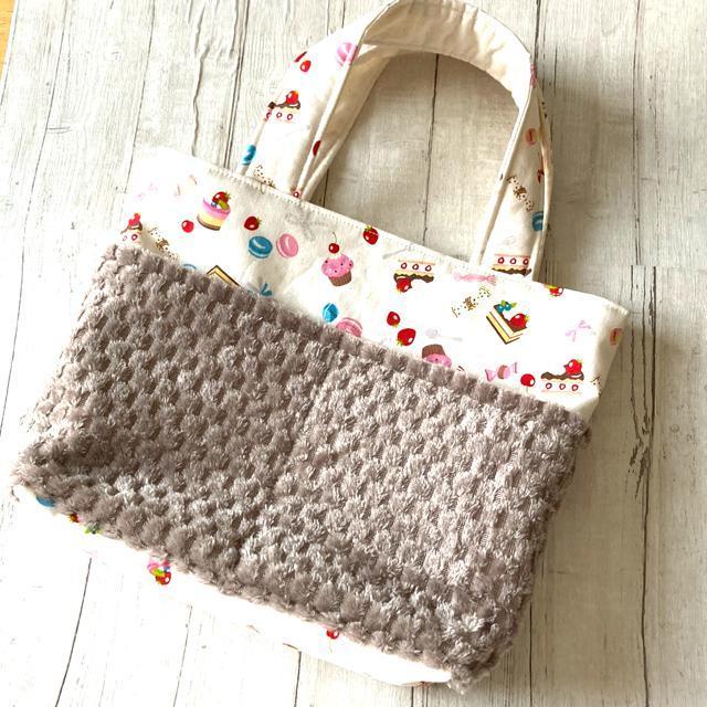 ☆ハンドメイド/ボアポケットのトートバッグ@ < 女性ファッション  ☆ハンドメイド/ボアポケットのトートバッグ@  < 女性ファッションの