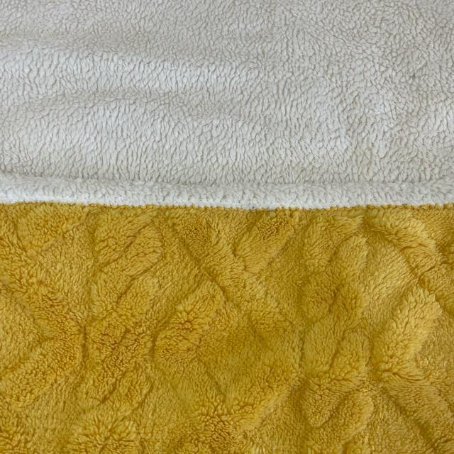 SALE☆2枚合わせ☆ジャガードフランネル裏シープ毛布☆ワイドシングル☆150×200cm☆YE < インテリア/ライフ SALE☆2枚合わせ☆ジャガードフランネル裏シープ毛布☆ワイドシングル☆150×200cm☆YE < インテリア/ライフの