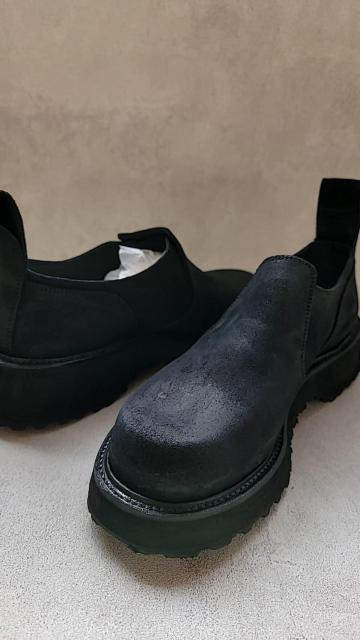 新同極美品Juliusユリウス カウレザーコーティング スリッポン シューズ 2 < ブランド 新同極美品Juliusユリウス カウレザーコーティング スリッポン シューズ 2 < ブランドの