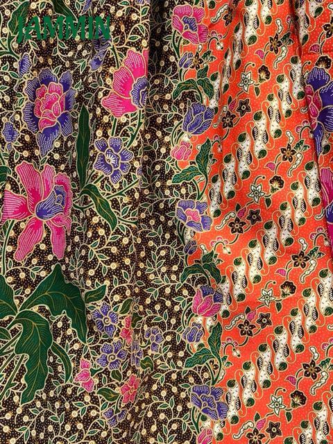 バティック花柄ロングスカート アジアン エスニック ロングスカート カラフル < 女性ファッション バティック花柄ロングスカート アジアン エスニック ロングスカート カラフル < 女性ファッションの